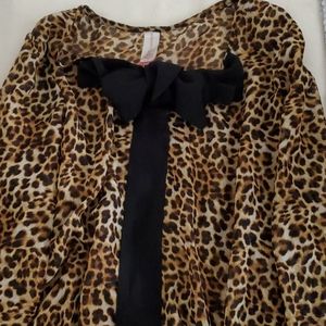 Leapoard Print Blouse